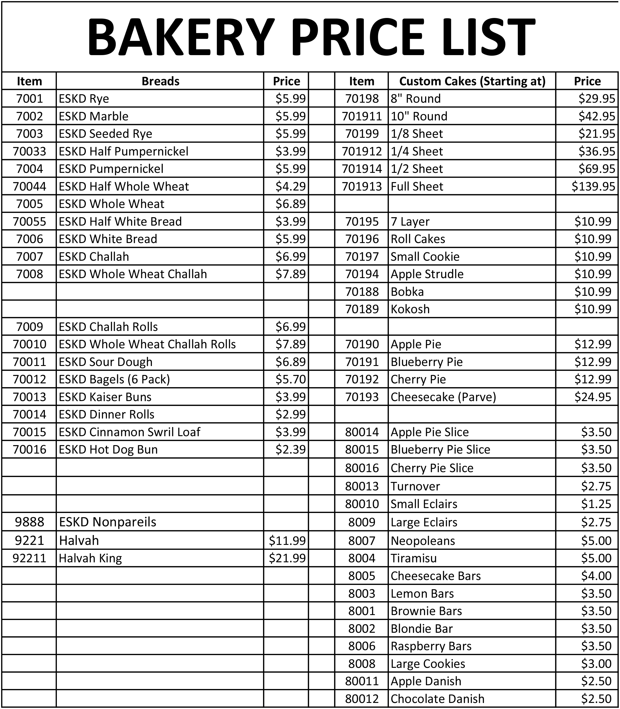 bakery_price_list